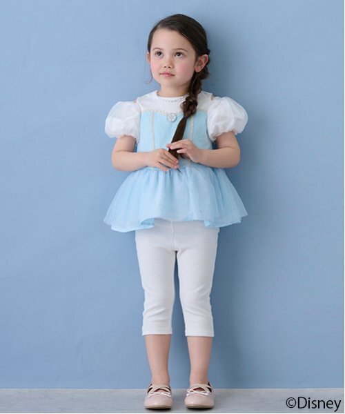 petit main（プティマイン）の「【Disney】バックフリル7分丈レギンス（レギンス/スパッツ・キッズ・ラベンダー/サックスブルー/ブラック/ホワイト系/エメラルド・90cm/80ｃｍ/100cm/110cm/130cm/120cm）」の15枚目の写真