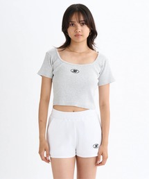 25 WS TELECO SQUAREN/DCショート丈(短丈)半袖Tシャツ