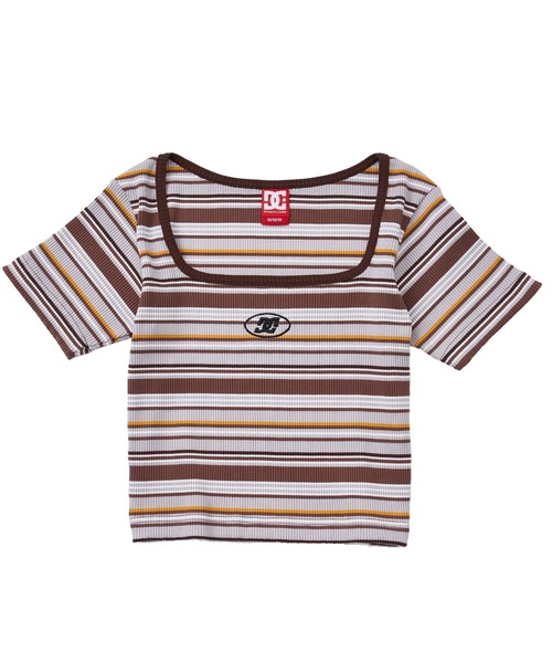 DC SHOES(ディーシーシューズ)の「25 WS TELECO SQUAREN/DCショート丈(短丈)半袖Tシャツ(Tシャツ/カットソー・レディース・ブラック/その他/グレー/ブラック×ピンク/ミント/ホワイト・SMALL/MEDIUM/LARGE)」の6枚目の写真