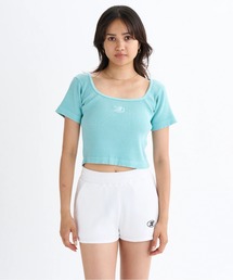 25 WS TELECO SQUAREN/DCショート丈(短丈)半袖Tシャツ