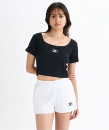 25 WS TELECO SQUAREN/DCショート丈(短丈)半袖Tシャツ