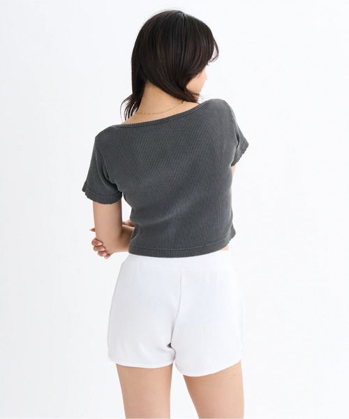 DC SHOES(ディーシーシューズ)の「25 WS TELECO SQUAREN/DCショート丈(短丈)半袖Tシャツ(Tシャツ/カットソー・レディース・ブラック/その他/グレー/ブラック×ピンク/ミント/ホワイト・SMALL/MEDIUM/LARGE)」の10枚目の写真