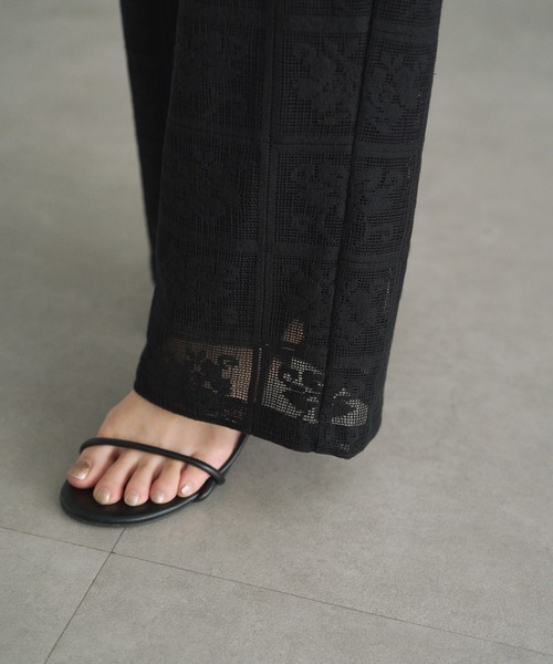 pual ce cin パンツサス付き　新品未使用　黒 セール】カーブシルエットカーゴパンツ（カーゴパンツ）｜PUAL