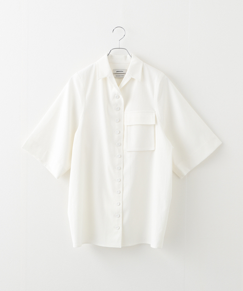 ブラウス シャツ 「GABRIEL LEE」HALF-SLEEVED LINEN SHIRT：シャツ レディース セール】【GABRIEL LEE】HALF-SLEEVED LINEN SHIRT：シャツ