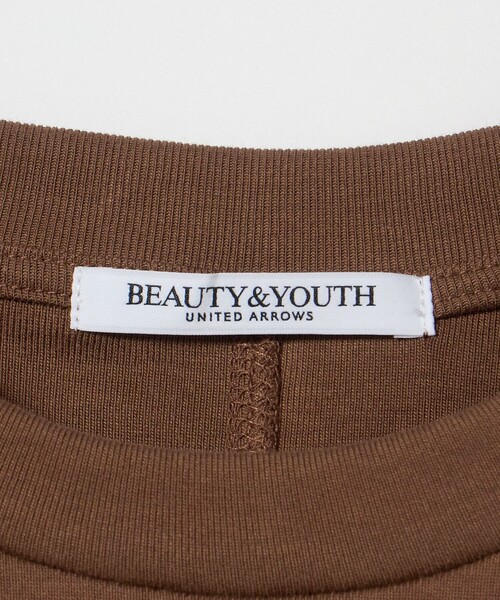 tシャツ コットンフライス ショルダータック プルオーバー レディース BEAUTY＆YOUTH UNITED ARROWS tシャツ コットンフライス