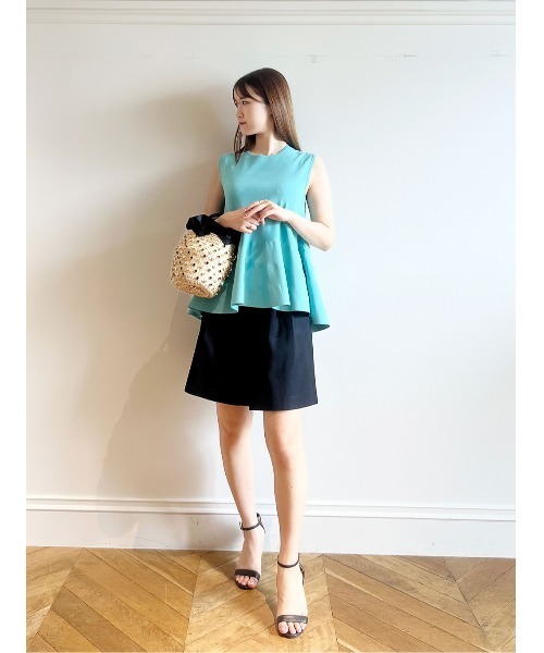 LOULOU WILLOUGHBY（ルルウィルビー）の「【LOULOU WILLOUGHBY】シックチノハーフパンツ（その他パンツ・レディース・ブラック/アイボリー・1/2）」の14枚目の写真