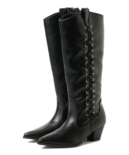 Rancho 黒いレザーウエスタンブーツ サンチョ（SANCHO）VW6152P Black Python×Black の詳細ページです