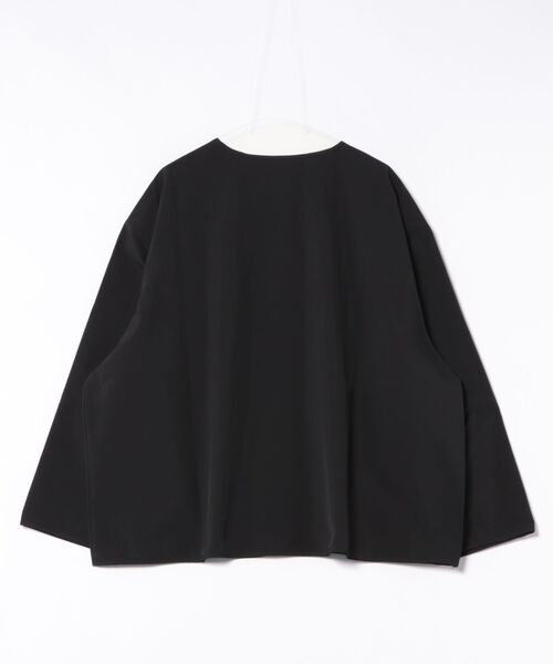 Yanako ナイロンジャケット 黒/白 Vネック NEW ERA 【クーポン利用で10%OFF】9月20,21日限定！ニューエラ