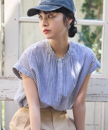 FREAK'S STORE（フリークスストア）の「インドボイル フレンチスリーブブラウス（シャツ/ブラウス）」