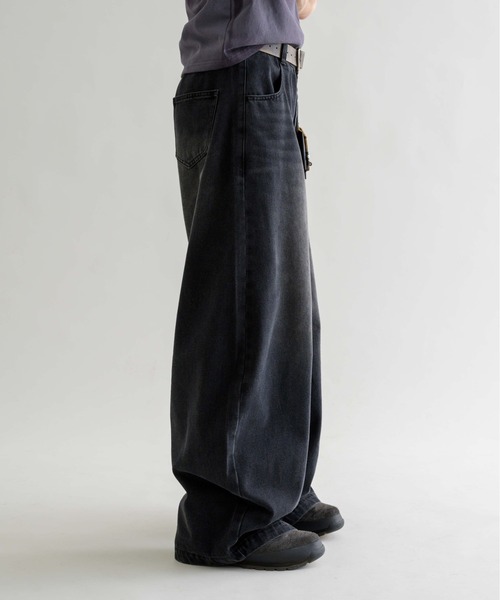 【EPNK】Button fly wide denim pants epnok(エプノック)の「【EPNK】Button fly wide denim pants