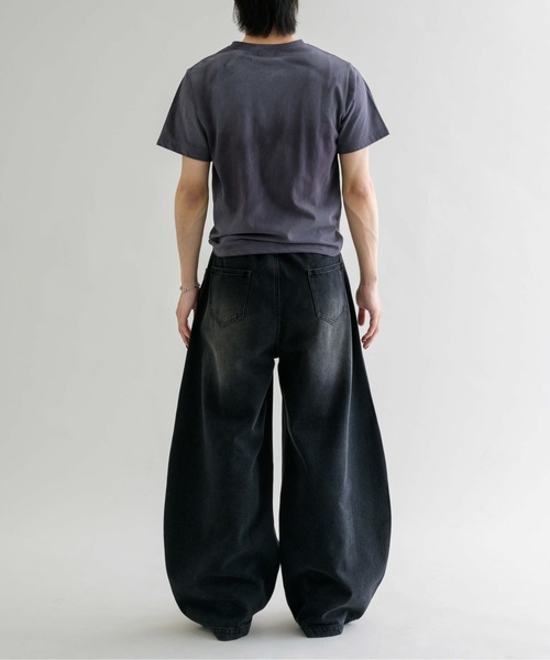 【EPNK】Button fly wide denim pants epnok（エプノック）の「【EPNK】Button fly wide denim pants