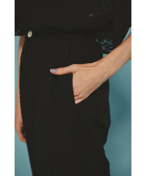 HeRIN.CYE(ヘリンドットサイ)の「Tuck easy pants タックイージーパンツ(その他パンツ・レディース・ブルー系その他/ブラック・36/38)」の10枚目の写真
