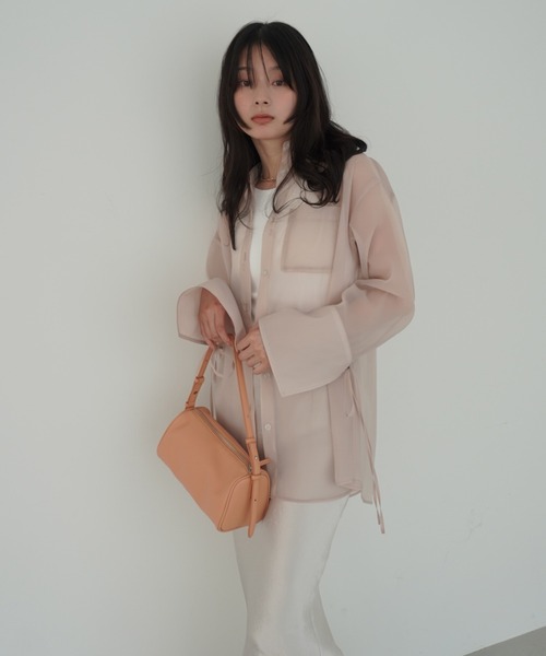 EIMY ISTOIRE(エイミーイストワール)の「サテンマーメイドスカート(スカート・レディース・サックスブルー/アイボリー/グレイッシュベージュ/モカ・S/M)」の20枚目の写真