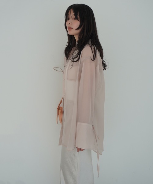 EIMY ISTOIRE(エイミーイストワール)の「サテンマーメイドスカート(スカート・レディース・サックスブルー/アイボリー/グレイッシュベージュ/モカ・S/M)」の21枚目の写真