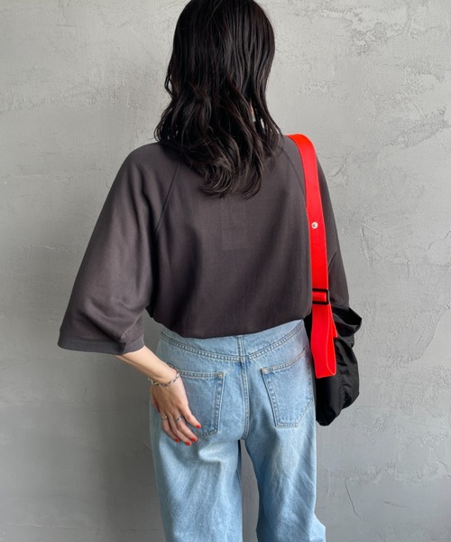 THE SHINZONE（ザ　シンゾーン）の「[THE SHINZONE/ザ シンゾーン] シアー ハーフスリーブ スウェットシャツ（Tシャツ/カットソー・レディース・ホワイト/チャコールグレー・0）」の19枚目の写真