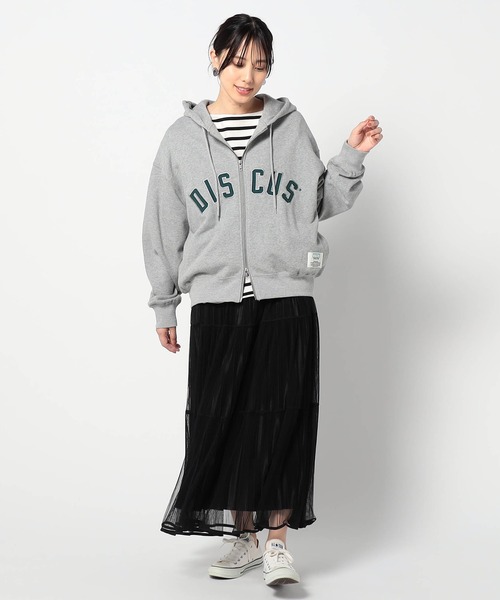 その他ブランド × DISCUS / Overlapclothing/map/パーカー/L/コットン/GRY/D221-2002OL DISCUS】グランドパーク別注 ICONICジップパーカー（パーカー