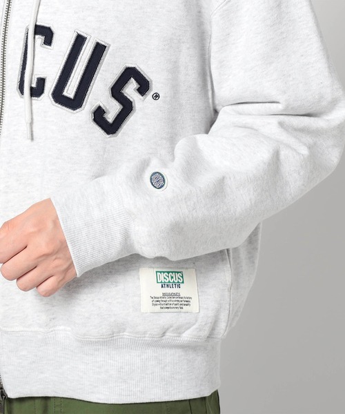 その他ブランド × DISCUS / Overlapclothing/map/パーカー/L/コットン/GRY/D221-2002OL DISCUS】グランドパーク別注 ICONICジップパーカー（パーカー