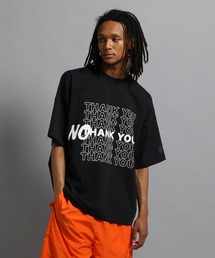 8SM2 CROSS&amp;STITCH フロントプリントTシャツ　ネイビー　L 古着 8SM2 CROSS&STITCH フロントプリントTシャツ ネイビー L 古着の通販は