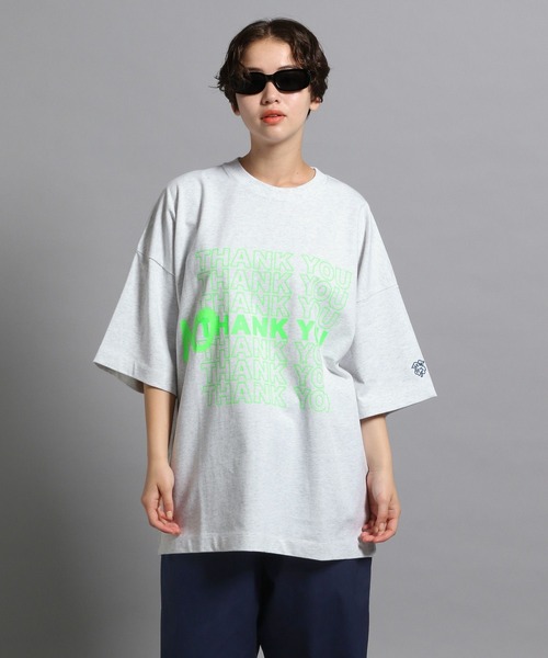 tシャツ サイドメッセージプリント Tシャツ レディース 楽天市場】コットン天竺 オーバーサイズ メッセージプリント
