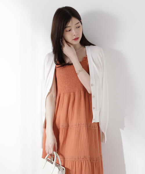 PROPORTION BODY DRESSING（プロポーションボディドレッシング）の「＜Ｅ＞レース付きティアードワンピース / 1215247605（ワンピース・レディース・オレンジ系その他/ブラック・MEDIUM/SMALL/P/S）」の21枚目の写真