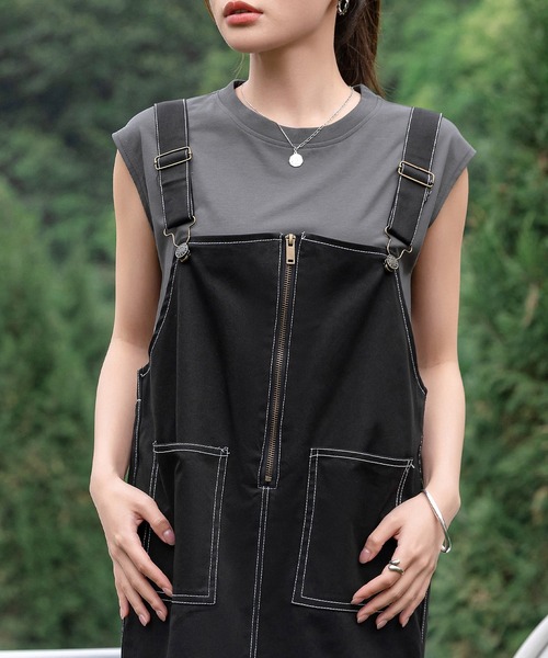 DAY CLOSET（デイ クローゼット）の「レディース 接触冷感でひんやり。フレンチスリーブTシャツ（Tシャツ/カットソー・レディース・ホワイト/ブラック/グレー・M/L）」の18枚目の写真