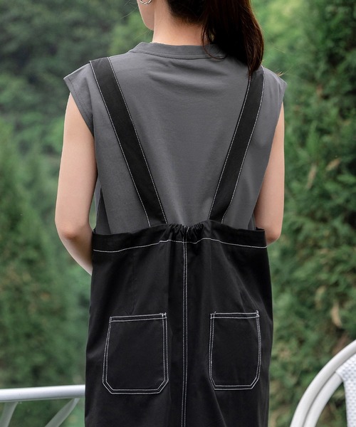 DAY CLOSET（デイ クローゼット）の「レディース 接触冷感でひんやり。フレンチスリーブTシャツ（Tシャツ/カットソー・レディース・ホワイト/ブラック/グレー・M/L）」の20枚目の写真