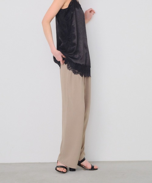 Shelly island（シェリーアイランド）の「上品見えイージーパンツ（その他パンツ・レディース・イエロー/ブラック/グレー/ベージュ・FREE）」の3枚目の写真