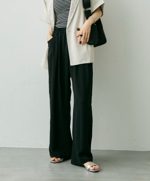 Shelly island（シェリーアイランド）の「上品見えイージーパンツ（その他パンツ・レディース・イエロー/ブラック/グレー/ベージュ・FREE）」の2枚目の写真