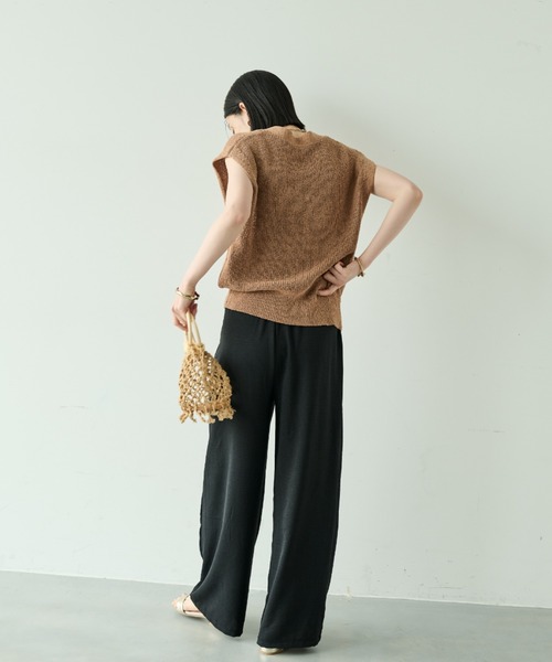 Shelly island（シェリーアイランド）の「上品見えイージーパンツ（その他パンツ・レディース・イエロー/ブラック/グレー/ベージュ・FREE）」の8枚目の写真