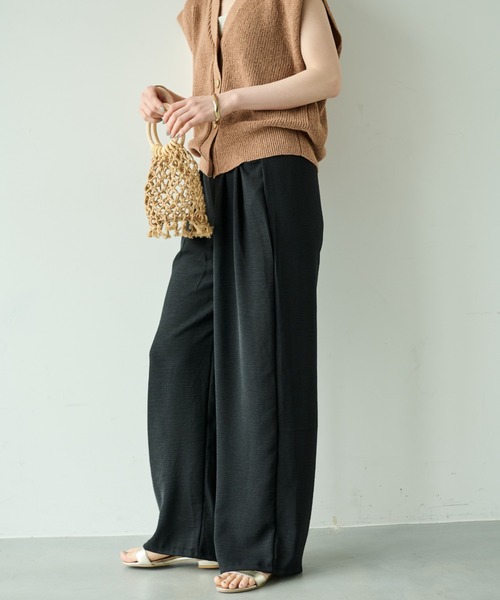 Shelly island（シェリーアイランド）の「上品見えイージーパンツ（その他パンツ・レディース・イエロー/ブラック/グレー/ベージュ・FREE）」の10枚目の写真