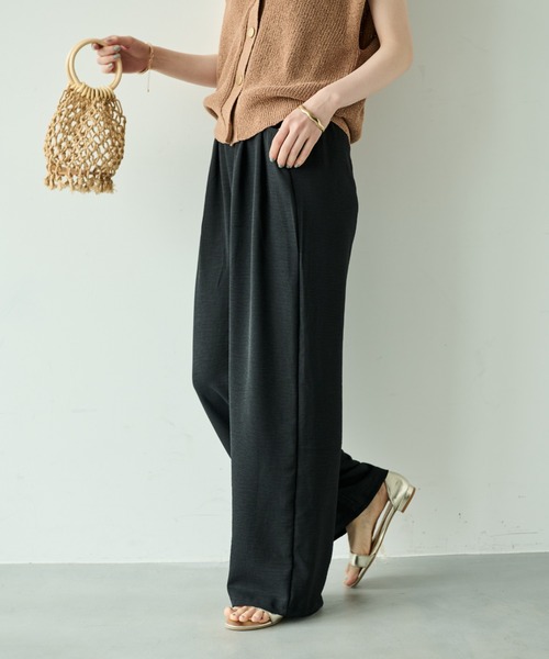 Shelly island（シェリーアイランド）の「上品見えイージーパンツ（その他パンツ・レディース・イエロー/ブラック/グレー/ベージュ・FREE）」の11枚目の写真