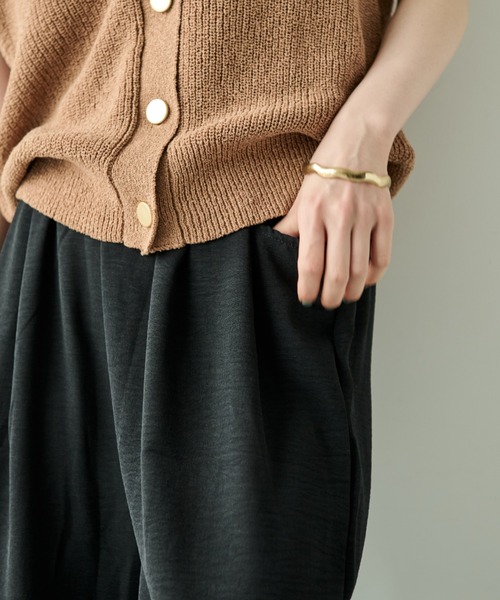 Shelly island（シェリーアイランド）の「上品見えイージーパンツ（その他パンツ・レディース・イエロー/ブラック/グレー/ベージュ・FREE）」の12枚目の写真