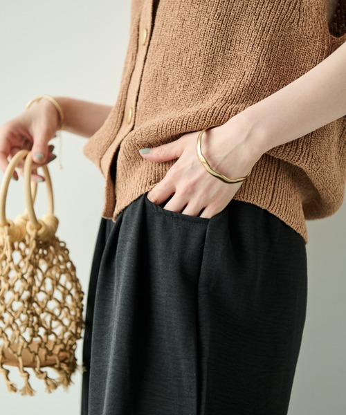 Shelly island（シェリーアイランド）の「上品見えイージーパンツ（その他パンツ・レディース・イエロー/ブラック/グレー/ベージュ・FREE）」の13枚目の写真