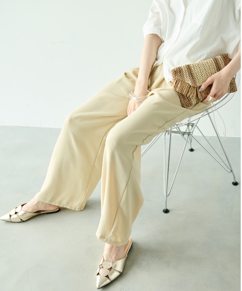 Shelly island（シェリーアイランド）の「上品見えイージーパンツ（その他パンツ・レディース・イエロー/ブラック/グレー/ベージュ・FREE）」の22枚目の写真