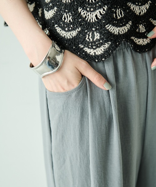 Shelly island（シェリーアイランド）の「上品見えイージーパンツ（その他パンツ・レディース・イエロー/ブラック/グレー/ベージュ・FREE）」の16枚目の写真