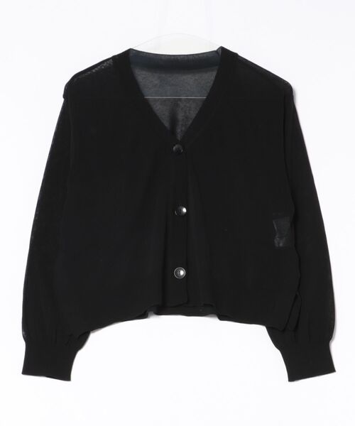 STRAWBERRY-FIELDS(ストロベリーフィールズ)の「サラコットン_コットンアセテートカーディガン(カーディガン/ボレロ・レディース・グリーン/マスタード/ブラック・2)」の8枚目の写真