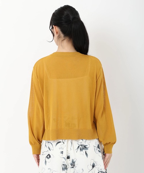 STRAWBERRY-FIELDS(ストロベリーフィールズ)の「サラコットン_コットンアセテートカーディガン(カーディガン/ボレロ・レディース・グリーン/マスタード/ブラック・2)」の11枚目の写真