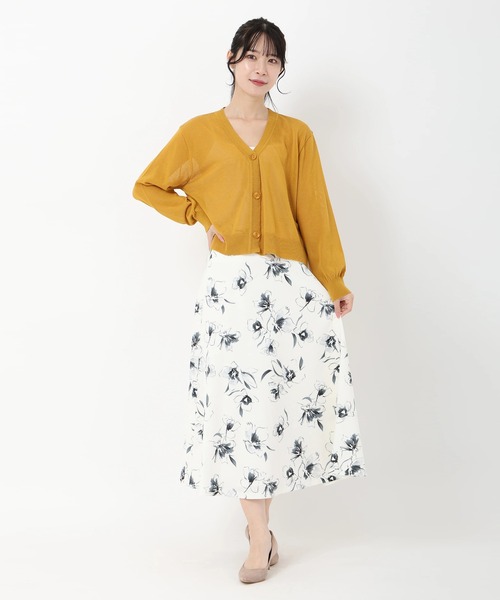 STRAWBERRY-FIELDS(ストロベリーフィールズ)の「サラコットン_コットンアセテートカーディガン(カーディガン/ボレロ・レディース・グリーン/マスタード/ブラック・2)」の5枚目の写真