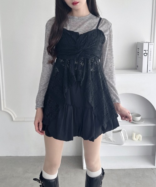 セール】イレヘムレースキャミチュニック（キャミソール）｜Loueme