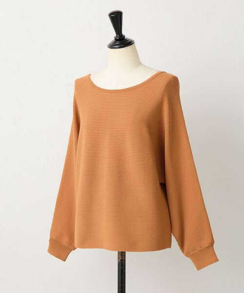 BEARDSLEY（ビアズリー）の「後ろパールニット（ニット/セーター・レディース・ブラック/キャメル・FREE）」の5枚目の写真