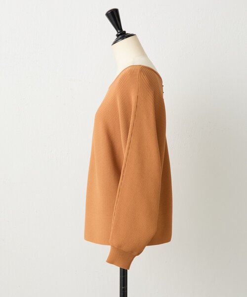 BEARDSLEY（ビアズリー）の「後ろパールニット（ニット/セーター・レディース・ブラック/キャメル・FREE）」の4枚目の写真