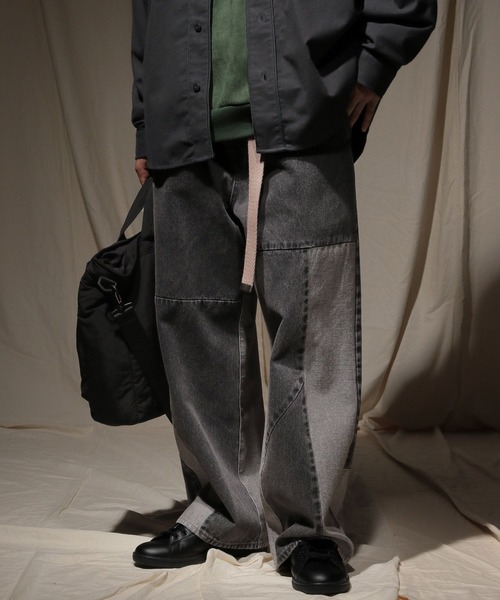 セール】パッチワークデニムパンツ【niko and JEANS 2025AW