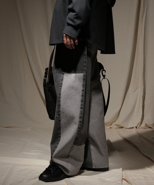 セール】パッチワークデニムパンツ【niko and JEANS 2025AW