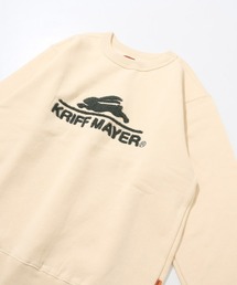 KRIFF MAYER | サガラ刺繍裏起毛クルー(ロゴ)(スウェット)