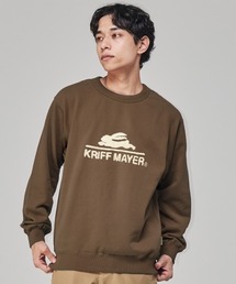 KRIFF MAYER | サガラ刺繍裏起毛クルー(ロゴ)(スウェット)