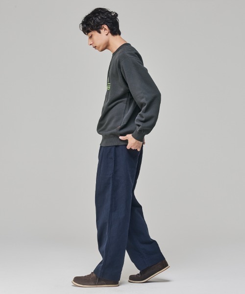 KRIFF MAYER（クリフメイヤー）の「サガラ刺繍裏起毛クルー(ロゴ)（スウェット・メンズ・ナチュラル/グレー/ブラウン/レッド/グリーン/カラフル/チャコール/パープル・MEDIUM/X-LARGE/LARGE）」の11枚目の写真