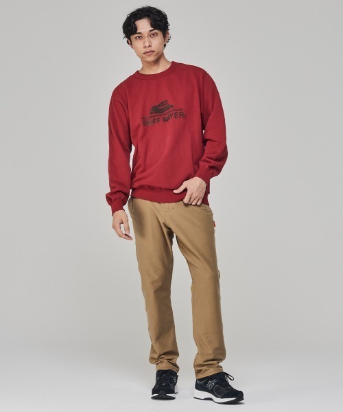 KRIFF MAYER（クリフメイヤー）の「サガラ刺繍裏起毛クルー(ロゴ)（スウェット・メンズ・ナチュラル/グレー/ブラウン/レッド/グリーン/カラフル/チャコール/パープル・MEDIUM/X-LARGE/LARGE）」の12枚目の写真