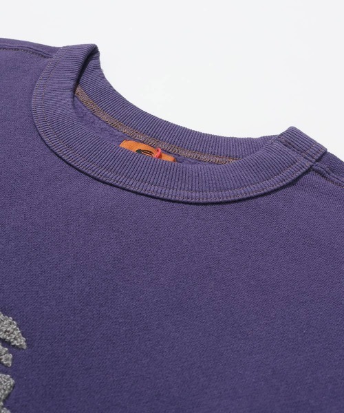 KRIFF MAYER（クリフメイヤー）の「サガラ刺繍裏起毛クルー(ロゴ)（スウェット・メンズ・ナチュラル/グレー/ブラウン/レッド/グリーン/カラフル/チャコール/パープル・MEDIUM/X-LARGE/LARGE）」の20枚目の写真