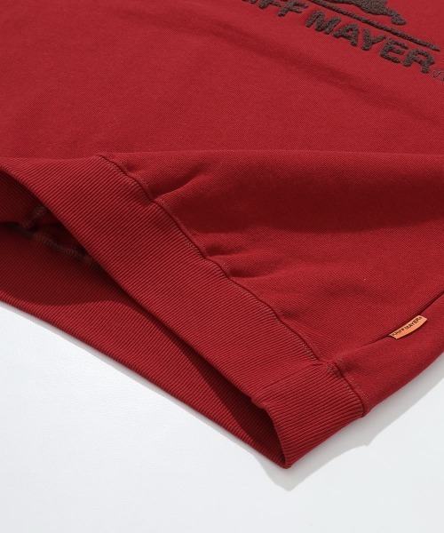 KRIFF MAYER（クリフメイヤー）の「サガラ刺繍裏起毛クルー(ロゴ)（スウェット・メンズ・ナチュラル/グレー/ブラウン/レッド/グリーン/カラフル/チャコール/パープル・MEDIUM/X-LARGE/LARGE）」の22枚目の写真