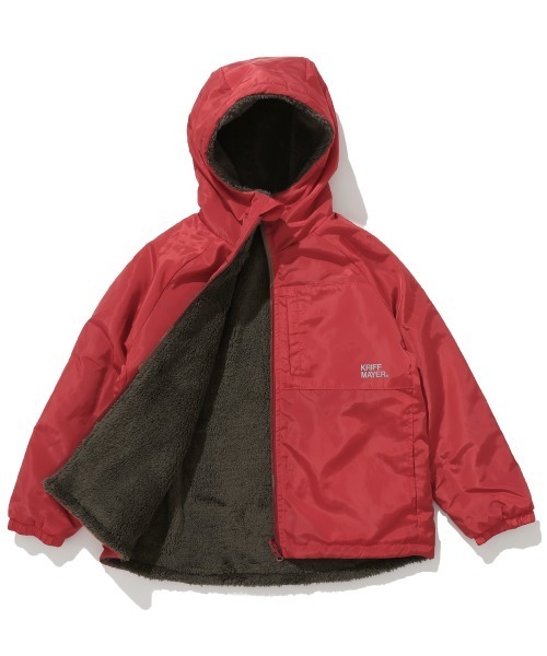 KRIFF MAYER Kid's Collection(クリフメイヤーキッズコレクション)の「ひっくりフードジャケット(その他アウター・キッズ・ベージュ/ネイビー/レッド/サックスブルー・120/130/140/150/160/170)」の4枚目の写真
